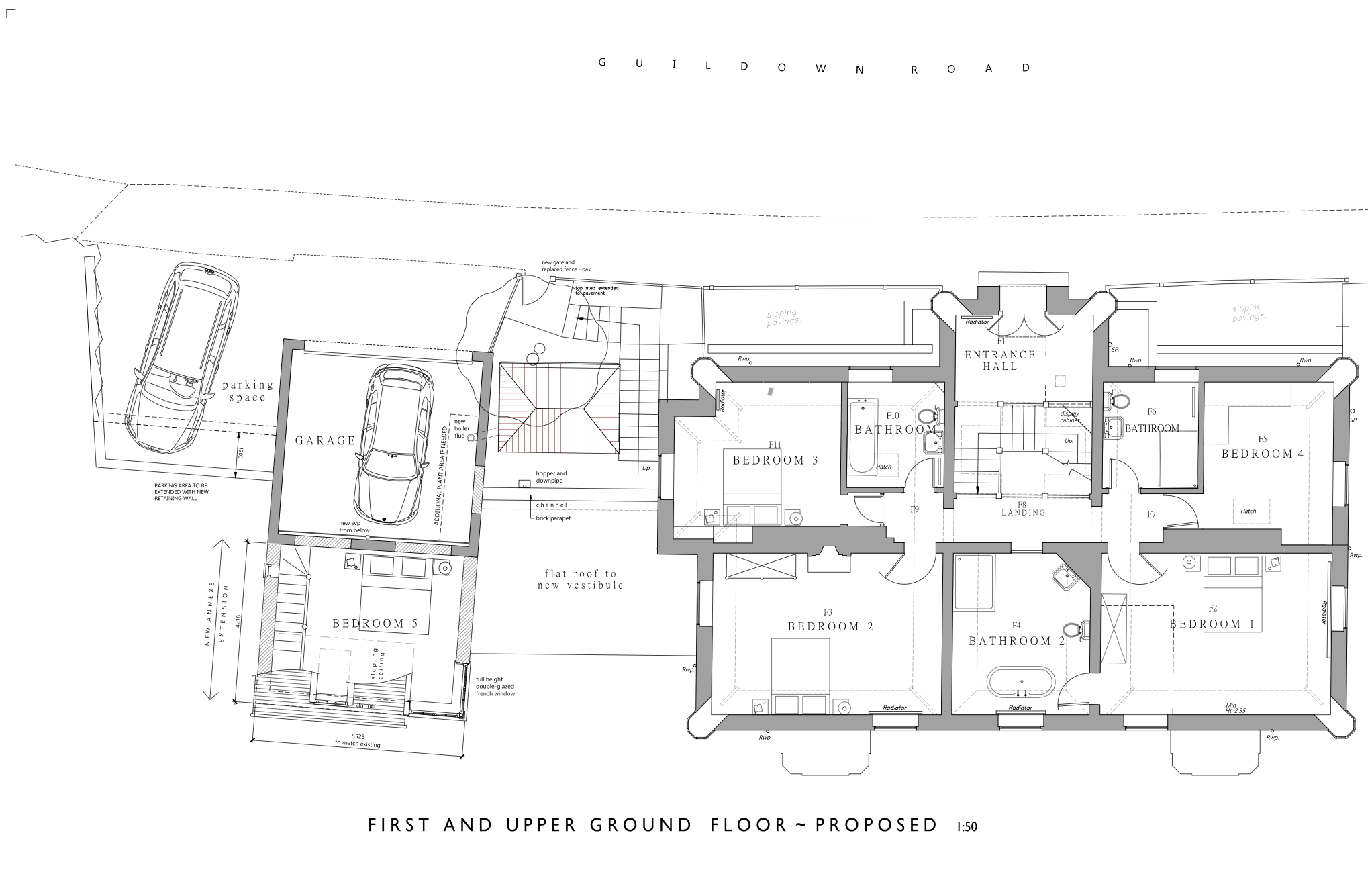 20045-103-PL6 – Proposed first and upper ground floor